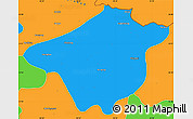 Political Simple Map of Mong Mao