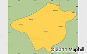 Savanna Style Simple Map of Mong Mao, cropped outside