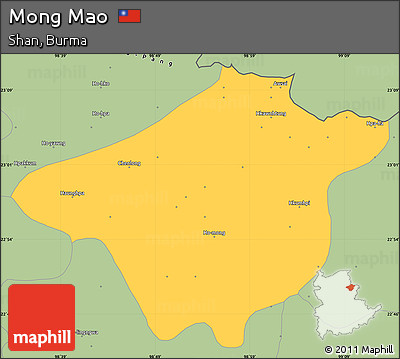Savanna Style Simple Map of Mong Mao