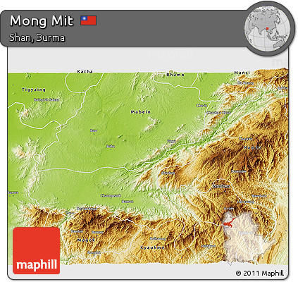 Physical 3D Map of Mong Mit