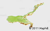 Physical 3D Map of Mong Mit, single color outside