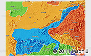 Political 3D Map of Mong Mit