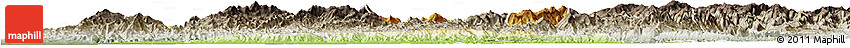 Physical Horizon Map of Mong Mit, semi-desaturated