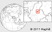 Blank Location Map of Mong Mit