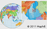 Political Location Map of Mong Mit