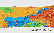 Political Panoramic Map of Mong Mit