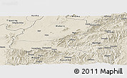 Shaded Relief Panoramic Map of Mong Mit