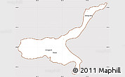 Classic Style Simple Map of Mong Mit, cropped outside