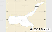Classic Style Simple Map of Mong Mit, single color outside