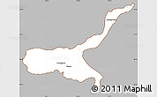 Gray Simple Map of Mong Mit, cropped outside