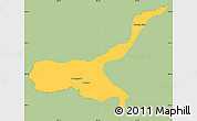 Savanna Style Simple Map of Mong Mit, single color outside