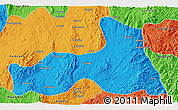 Political 3D Map of Mong Nai