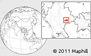 Blank Location Map of Mong Nai