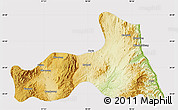 Physical Map of Mong Nai, cropped outside
