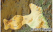Physical Map of Mong Nai, darken