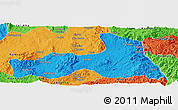 Political Panoramic Map of Mong Nai