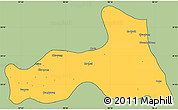 Savanna Style Simple Map of Mong Nai, cropped outside