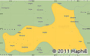 Savanna Style Simple Map of Mong Nai