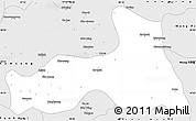 Silver Style Simple Map of Mong Nai