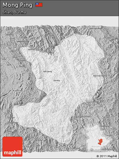 Gray 3D Map of Mong Ping