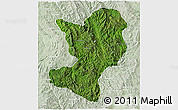 Satellite 3D Map of Mong Ping, lighten