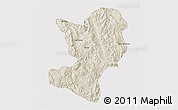 Shaded Relief 3D Map of Mong Ping, cropped outside