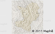 Shaded Relief 3D Map of Mong Ping, lighten
