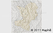 Shaded Relief 3D Map of Mong Ping, lighten, semi-desaturated
