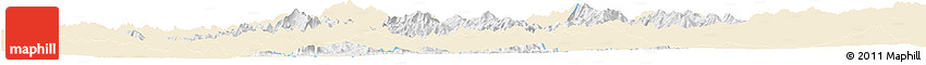 Classic Style Horizon Map of Mong Ping, single color outside