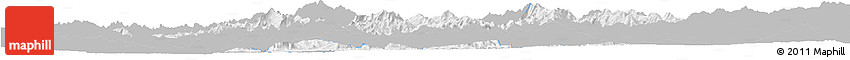 Gray Horizon Map of Mong Ping, single color outside