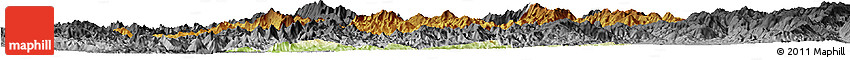 Physical Horizon Map of Mong Ping, darken, desaturated