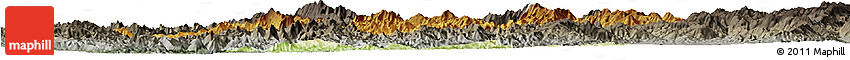 Physical Horizon Map of Mong Ping, darken, semi-desaturated