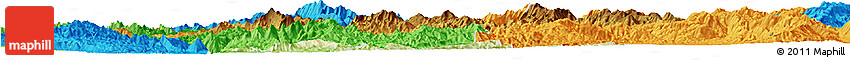 Physical Horizon Map of Mong Ping, political outside