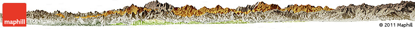 Physical Horizon Map of Mong Ping, semi-desaturated