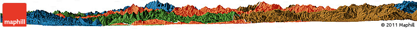 Political Horizon Map of Mong Ping, darken