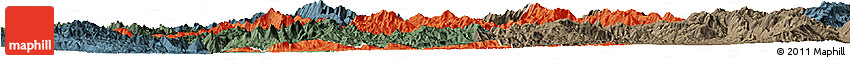 Political Horizon Map of Mong Ping, darken, semi-desaturated