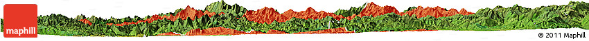 Political Horizon Map of Mong Ping, satellite outside