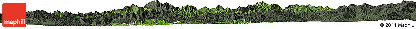Satellite Horizon Map of Mong Ping, darken, semi-desaturated