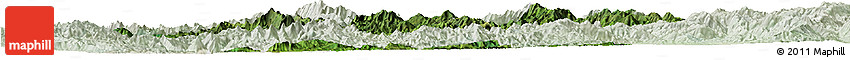 Satellite Horizon Map of Mong Ping, lighten