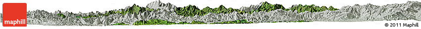Satellite Horizon Map of Mong Ping, lighten, semi-desaturated