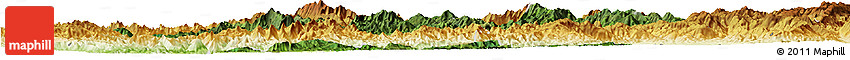 Satellite Horizon Map of Mong Ping, physical outside