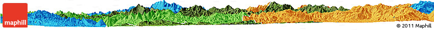 Satellite Horizon Map of Mong Ping, political outside