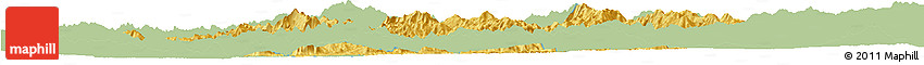 Savanna Style Horizon Map of Mong Ping, single color outside