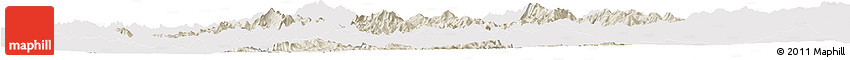 Shaded Relief Horizon Map of Mong Ping, cropped outside
