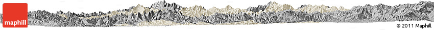 Shaded Relief Horizon Map of Mong Ping, darken, desaturated