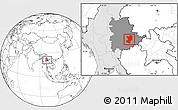 Blank Location Map of Mong Ping, highlighted country, highlighted parent region