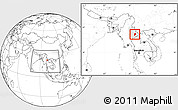 Blank Location Map of Mong Ping, highlighted parent region, within the entire country