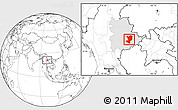 Blank Location Map of Mong Ping, highlighted parent region