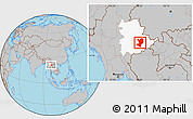 Gray Location Map of Mong Ping, highlighted parent region