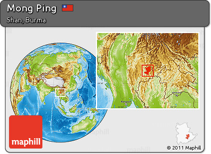 Physical Location Map of Mong Ping